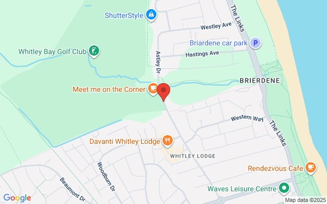 Map of Whitley Bay Golf Club