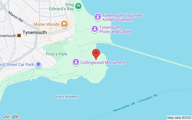 Map of Collingwood Monument