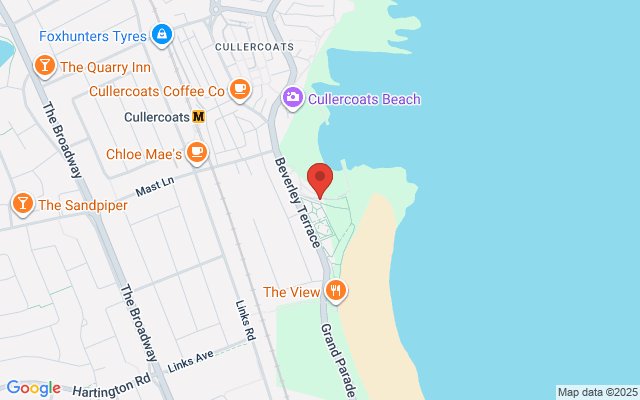 Map of Cullercoats Bay