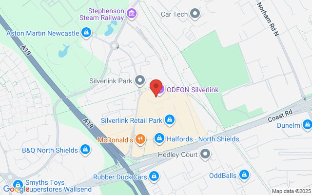 Map of ODEON Silverlink