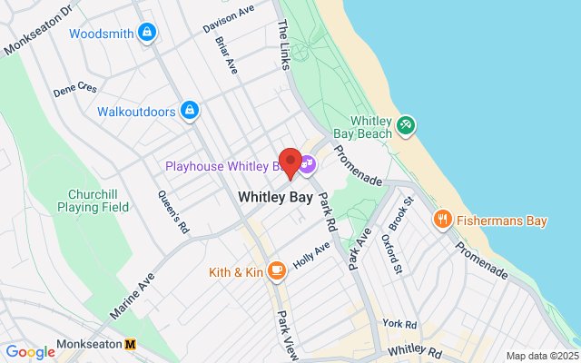 Map of Playhouse Whitley Bay