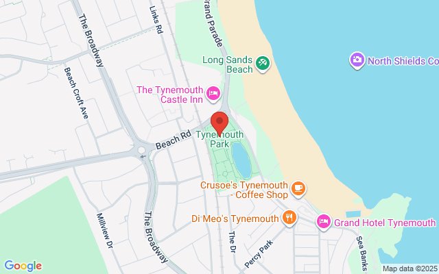 Map of Tynemouth Boating Lake