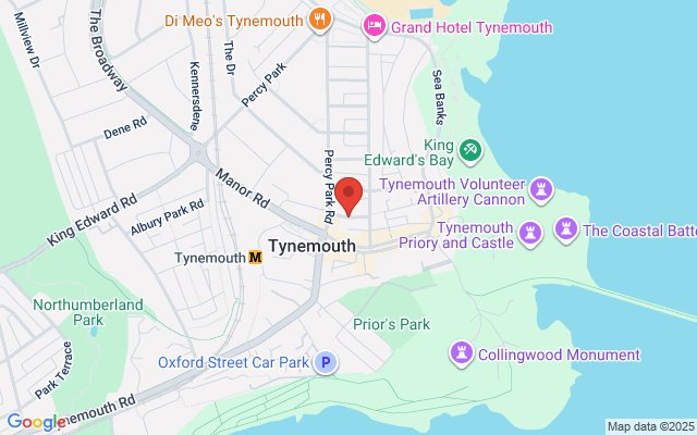 Map of Tynemouth Priory Theatre