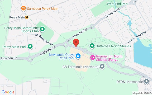 Map of Newcastle Quays Retail Park