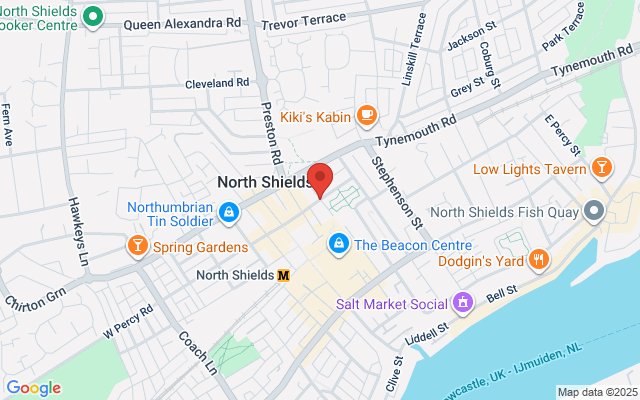 Map of North Shields Christmas Market
