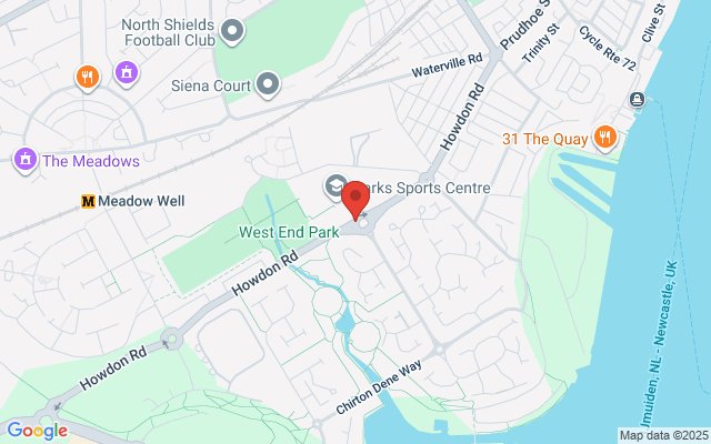 Map of North Tyneside 10k Road Race 2026