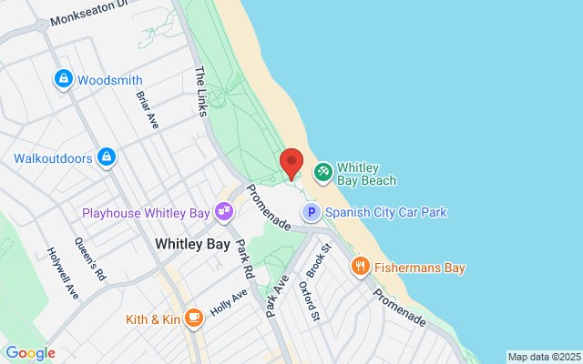 Map of Spanish City Summer Funfair