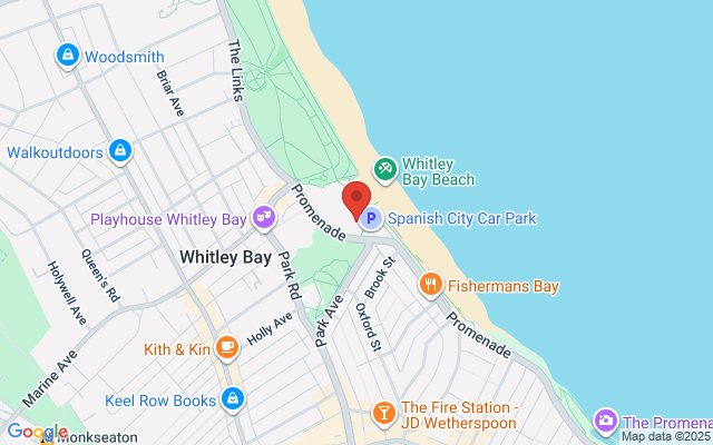 Map of Whitley Bay Carnival