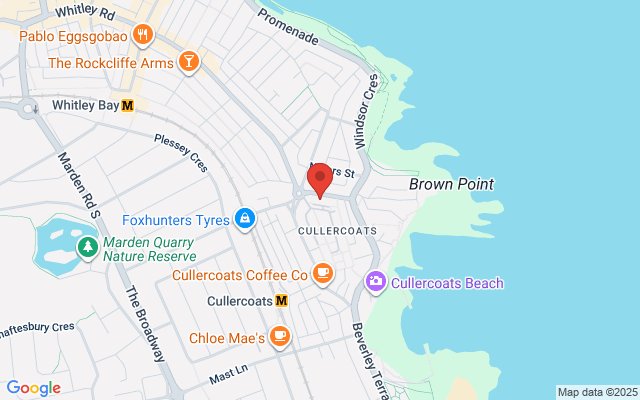 Map of Cullercoats Bay Holidays