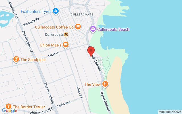 Map of Bay View Cullercoats