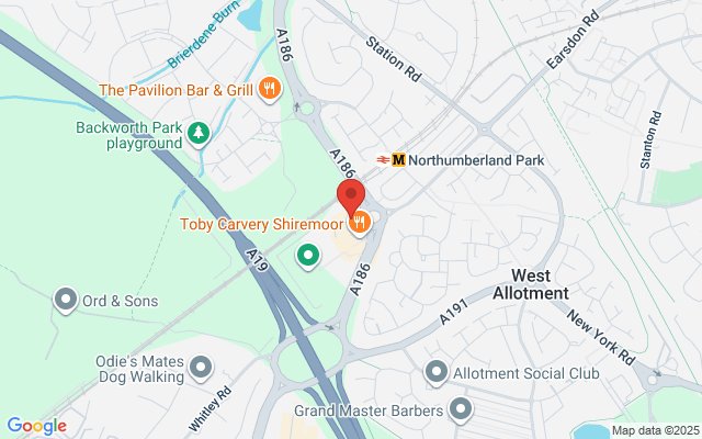 Map of Toby Carvery