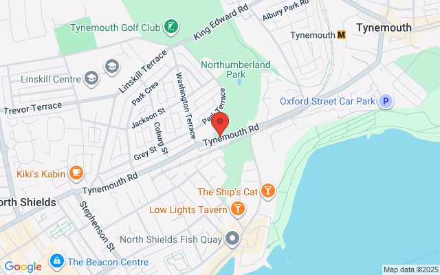 Map of Tynemouth Lodge