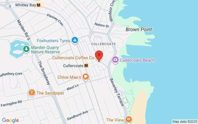 Map of Cullercoats Coffee
