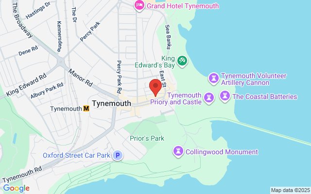 Map of Woods Coffee, Tynemouth